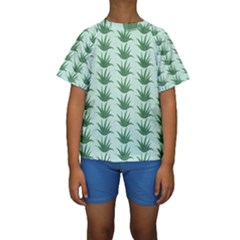 Aloe Plants Pattern Scrapbook Kids  Short Sleeve Swimwear by Alisyart
