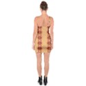 Brown Flower One Soulder Bodycon Dress View2