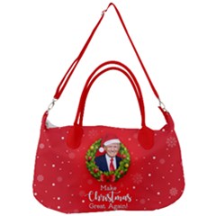 Make Christmas Great Again With Trump Face Maga Removal Strap Handbag by snek