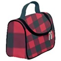 Canadian Lumberjack red and black plaid Canada Satchel Handbag View2
