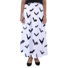 Bats Pattern Flared Maxi Skirt by Sobalvarro