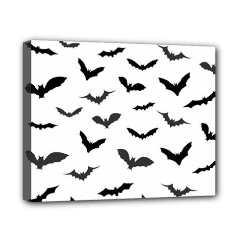 Bats Pattern Canvas 10  X 8  (stretched) by Sobalvarro