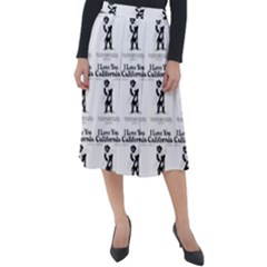 Iloveyoucalif Classic Velour Midi Skirt 