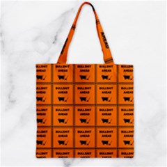 Bs Ahead Zipper Grocery Tote Bag