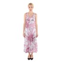 Pink flowers Sleeveless Maxi Dress View1