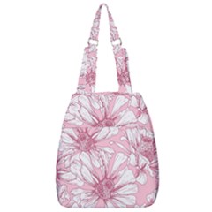 Pink Flowers Center Zip Backpack by Sobalvarro