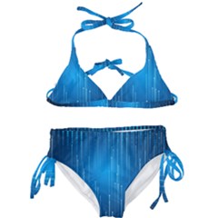 Abstract Rain Space Kids  Classic Bikini Set