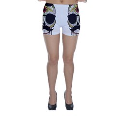 Mustache Man Skinny Shorts