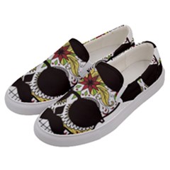 Mustache Man Men s Canvas Slip Ons