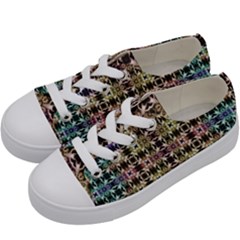 Abstrait Formes Colors Kids  Low Top Canvas Sneakers