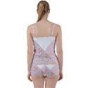 Abstrait Triangles Rose Tie Front Two Piece Tankini View2