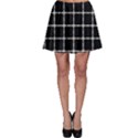 Pattern Carreaux Blanc/Noir Skater Skirt View1