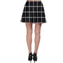 Pattern Carreaux Blanc/Noir Skater Skirt View2