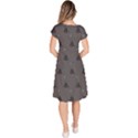 Gadsden Flag Don t tread on me black and gray snake and metal gothic crosses Classic Short Sleeve Dress View4