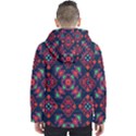 Rhombus squares and triangle                                                  Men s Hooded Puffer Jacket View2