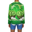 Kiwi Fruit Vitamins Healthy Cut Kids  Long Sleeve Swimwear View2