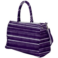 Bandes Peinture Violet  Duffel Travel Bag