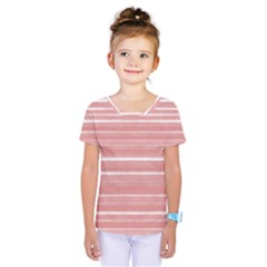Bandes Peinture Rose Kids  One Piece Tee