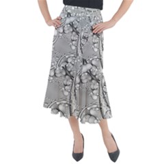 Entwine Fractals Rings Thorns Blow Midi Mermaid Skirt