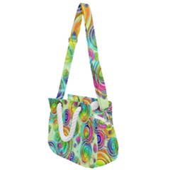 Wallpaper Pattern Colorful Color Rope Handles Shoulder Strap Bag