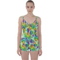 Wallpaper Pattern Colorful Color Tie Front Two Piece Tankini View1