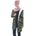 Leaf Leaves Fall Foliage Structure Longline Hooded Cardigan View1
