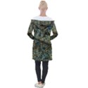 Leaf Leaves Fall Foliage Structure Longline Hooded Cardigan View2