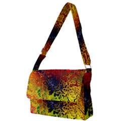 Color Abstract Colorful Art Full Print Messenger Bag (l) by Wegoenart