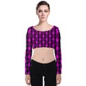 Ab 92 Velvet Long Sleeve Crop Top View1