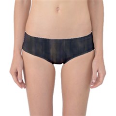 Abstrait Lignes Marron Classic Bikini Bottoms