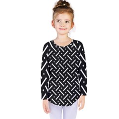 Geometric Pattern Design Repeating Eamless Shapes Kids  Long Sleeve Tee