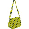 Pattern Yellow Pattern Texture Seamless Modern Colorful Repeat Saddle Handbag View1