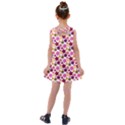 Christmas Pattern Background Green Decorative Star Snow Card Elegant Kids  Cross Back Dress View2