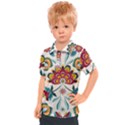 Baatik Print  Kids  Polo Tee View1
