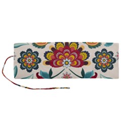 Baatik Print  Roll Up Canvas Pencil Holder (m)