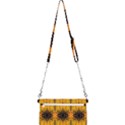 Pattern Wallpaper Background Yellow Amber Black Mini Crossbody Handbag View2