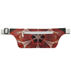 Star Pattern Red Abstract Active Waist Bag by Vaneshart