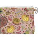 Thanksgiving Pattern Canvas Cosmetic Bag (XXXL) View2