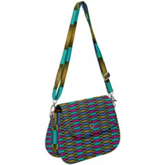 Seamless Tile Pattern Saddle Handbag by HermanTelo