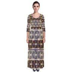 Canals2  Quarter Sleeve Maxi Dress