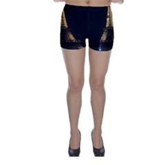 Tour Eiffel Paris Nuit Skinny Shorts