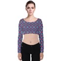 +90 Velvet Long Sleeve Crop Top View1