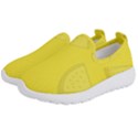 Yellow Pineapple Background Kids  Slip On Sneakers View2