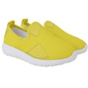 Yellow Pineapple Background Kids  Slip On Sneakers View3