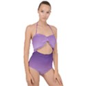 SUNSET EVENING SHADES Scallop Top Cut Out Swimsuit View1