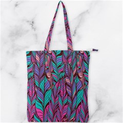 Boho Chic Pattern Double Zip Up Tote Bag