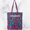boho chic pattern Double Zip Up Tote Bag View2