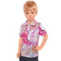 pink paint brush Kids  Polo Tee View1