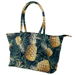 Pattern Ananas Tropical Canvas Shoulder Bag by kcreatif