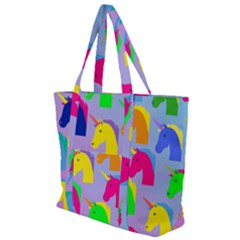 Unicorn Love Zip Up Canvas Bag by designsbymallika